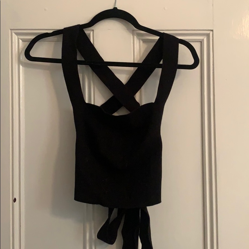 Black free people tank top